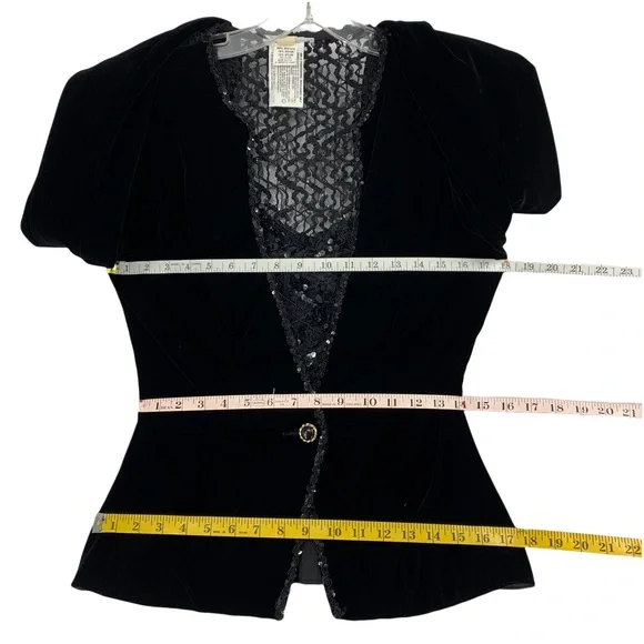 Vintage- Exquisite Rich Black Jacket- Made in the USA Union Made - Picture 13 of 14